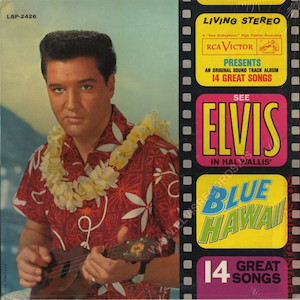 Plattencover der Elvis Presley LP Blue Hawaii.