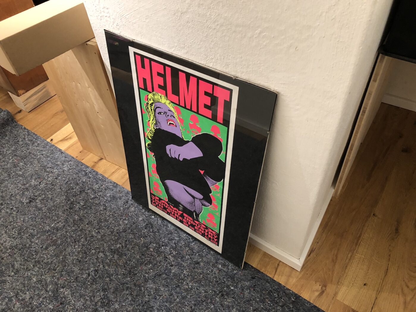 Original Helmet Plakat von Frank Kozik
